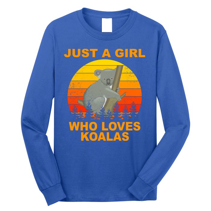 Just A Girl Who Loves Koalas Long Sleeve Shirt