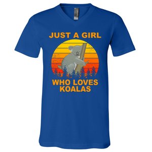 Just A Girl Who Loves Koalas V-Neck T-Shirt