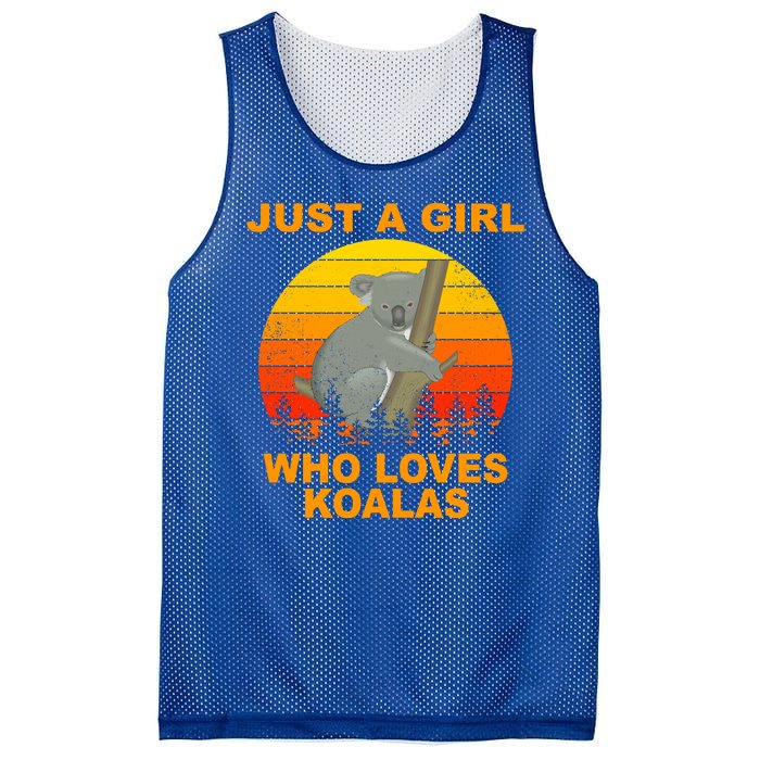 Just A Girl Who Loves Koalas Mesh Reversible Basketball Jersey Tank