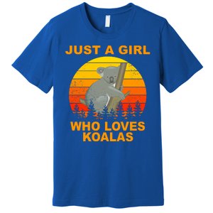 Just A Girl Who Loves Koalas Premium T-Shirt