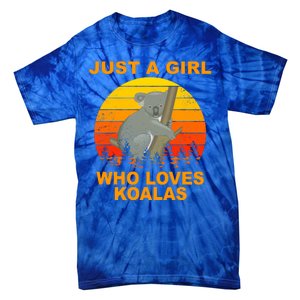 Just A Girl Who Loves Koalas Tie-Dye T-Shirt