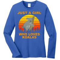 Just A Girl Who Loves Koalas Ladies Long Sleeve Shirt