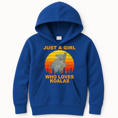 Just A Girl Who Loves Koalas Kids Hoodie