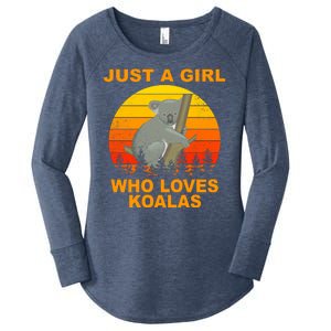 Just A Girl Who Loves Koalas Women's Perfect Tri Tunic Long Sleeve Shirt