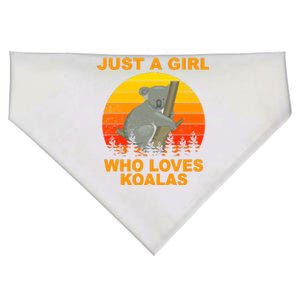 Just A Girl Who Loves Koalas USA-Made Doggie Bandana