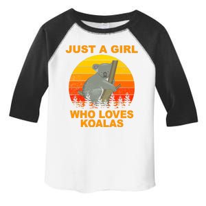 Just A Girl Who Loves Koalas Toddler Fine Jersey T-Shirt