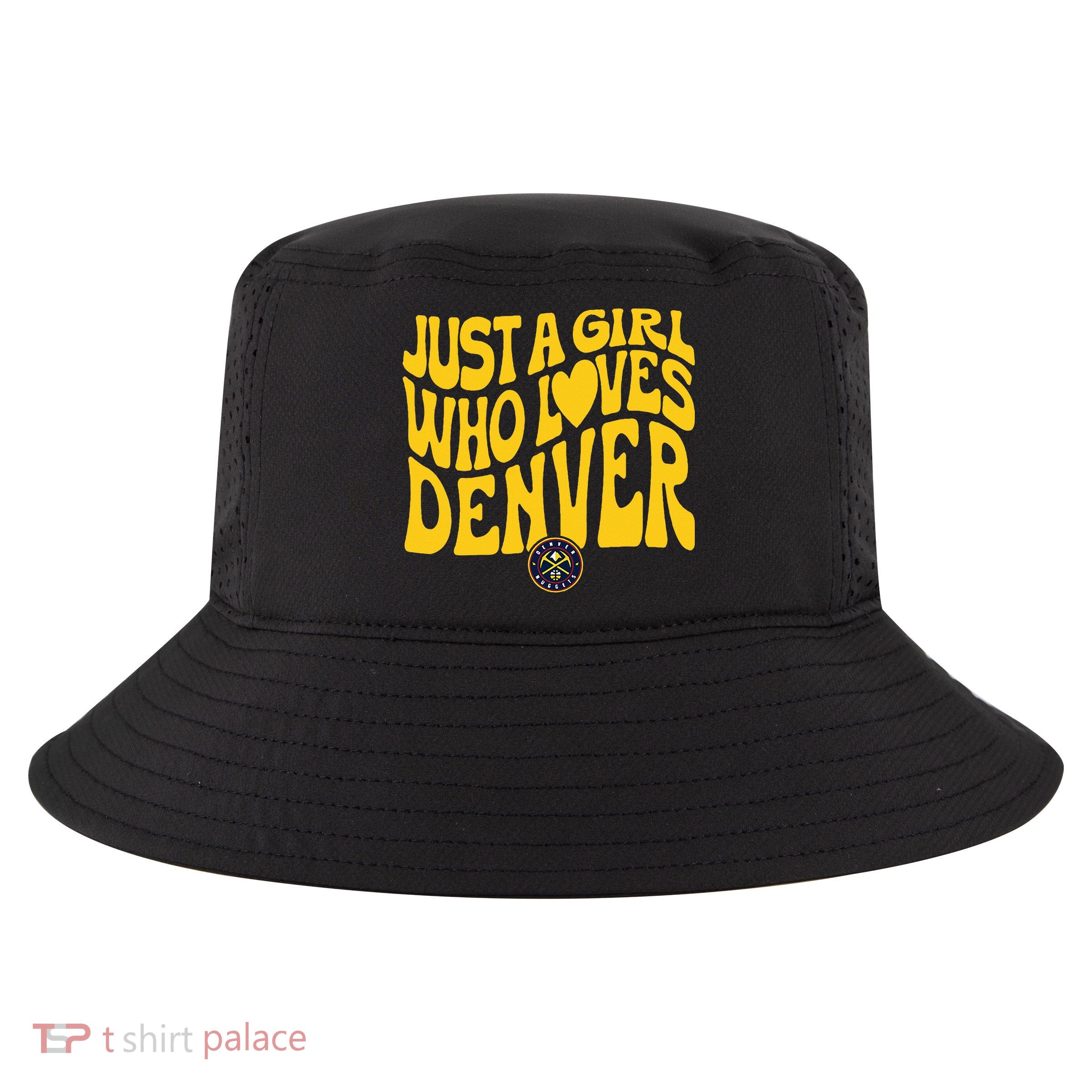 Just A Girl Who Loves Denver Nugget Wavy Cool Comfort Performance Bucket Hat