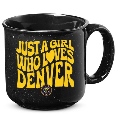 Just A Girl Who Loves Denver Nugget Wavy 15oz Campfire Ceramic Mug