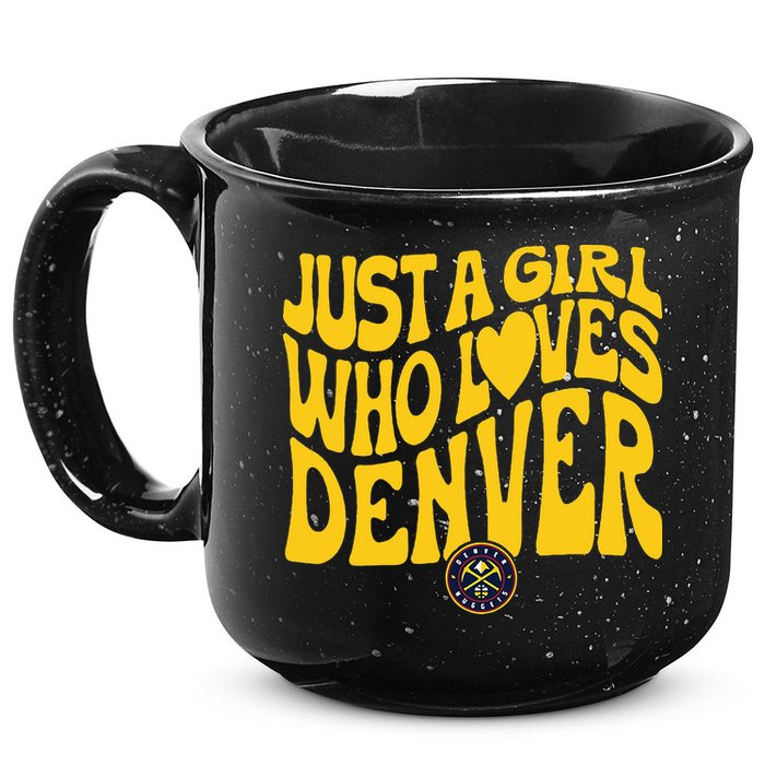 Just A Girl Who Loves Denver Nugget Wavy 15oz Campfire Ceramic Mug