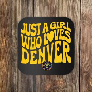 Just A Girl Who Loves Denver Nugget Wavy Coaster