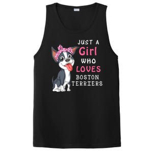 Just A Girl Who Loves Boston Terriers PosiCharge Competitor Tank