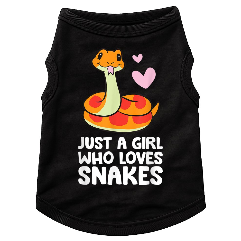 Just A Girl Who Loves Snakes Cute Snake Doggie Tank