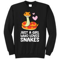 Just A Girl Who Loves Snakes Cute Snake Sweatshirt