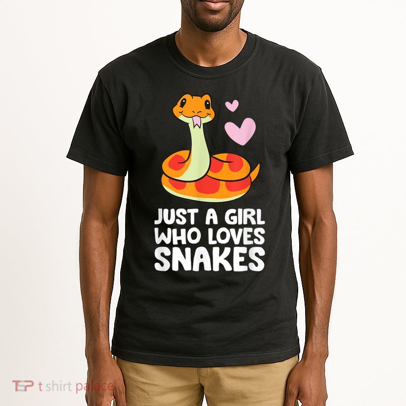 Just A Girl Who Loves Snakes Cute Snake Tall T-Shirt