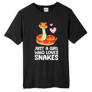 Just A Girl Who Loves Snakes Cute Snake Tall Fusion ChromaSoft Performance T-Shirt