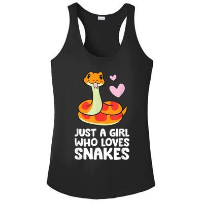 Just A Girl Who Loves Snakes Cute Snake Ladies PosiCharge Competitor Racerback Tank
