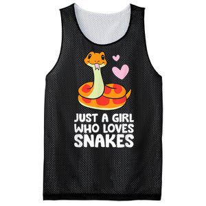 Just A Girl Who Loves Snakes Cute Snake Mesh Reversible Basketball Jersey Tank