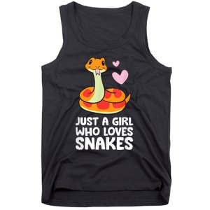 Just A Girl Who Loves Snakes Cute Snake Tank Top