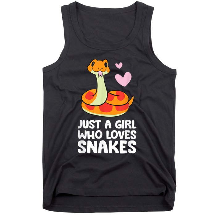 Just A Girl Who Loves Snakes Cute Snake Tank Top