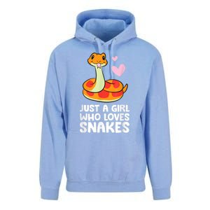 Just A Girl Who Loves Snakes Cute Snake Unisex Surf Hoodie