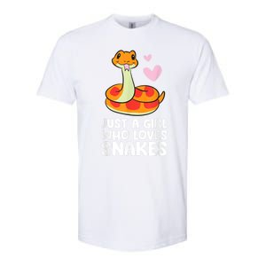 Just A Girl Who Loves Snakes Cute Snake Softstyle CVC T-Shirt