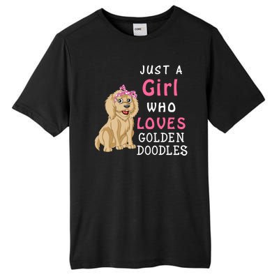 Just A Girl Who Loves Goldendoodles Tall Fusion ChromaSoft Performance T-Shirt