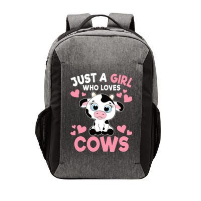 Just A Girl Who Loves Cows Cute Cow Print Girl Vector Backpack