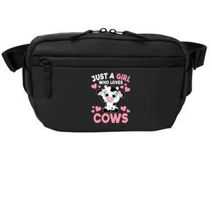 Just A Girl Who Loves Cows Cute Cow Print Girl Crossbody Pack