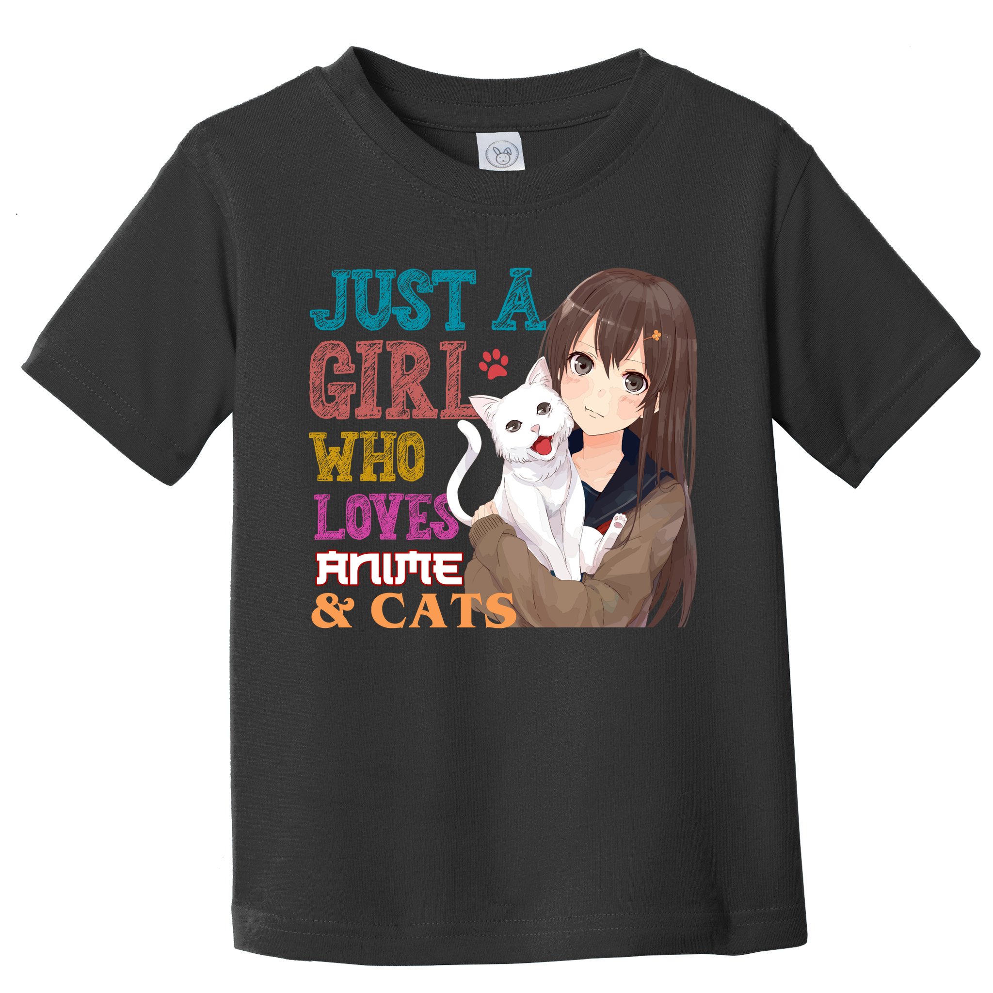 Just A Girl Who Loves Anime And Cats Toddler T-Shirt