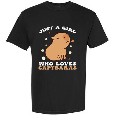 Just A Girl Who Loves Capybaras Garment-Dyed Heavyweight T-Shirt