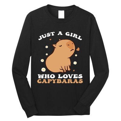 Just A Girl Who Loves Capybaras Long Sleeve Shirt