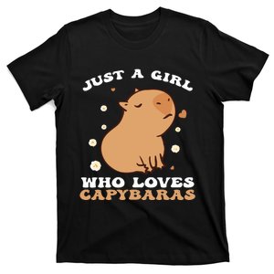 Just A Girl Who Loves Capybaras T-Shirt