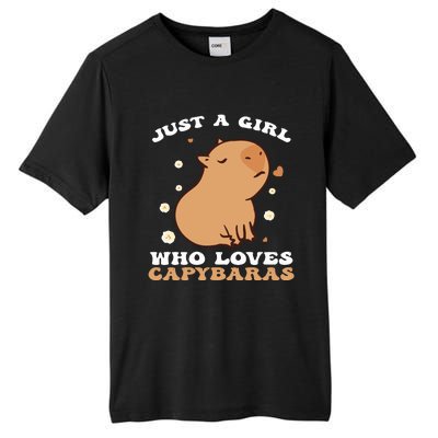 Just A Girl Who Loves Capybaras Tall Fusion ChromaSoft Performance T-Shirt