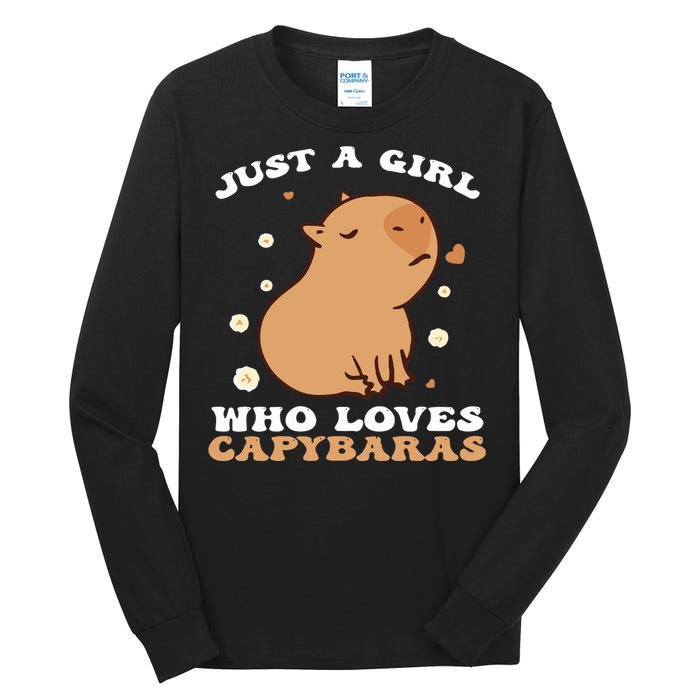 Just A Girl Who Loves Capybaras Tall Long Sleeve T-Shirt