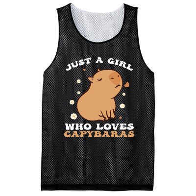 Just A Girl Who Loves Capybaras Mesh Reversible Basketball Jersey Tank