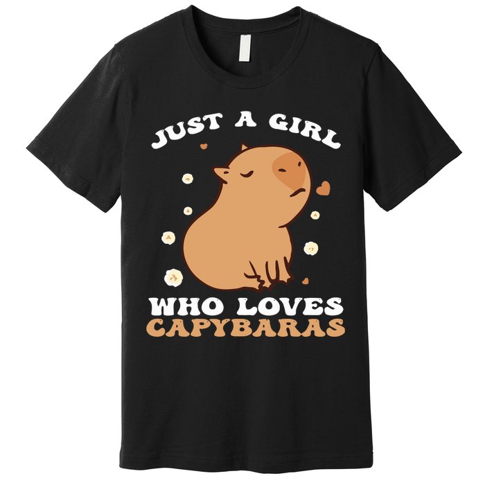 Just A Girl Who Loves Capybaras Premium T-Shirt