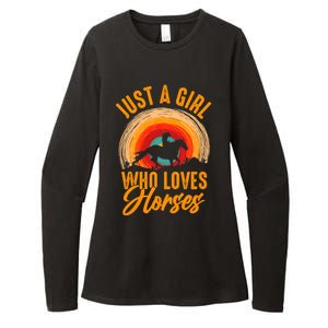 Just A Girl Who Loves Horses Womens CVC Long Sleeve Shirt