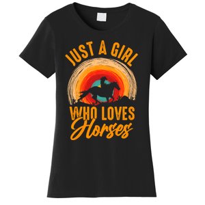 Just A Girl Who Loves Horses Women's T-Shirt