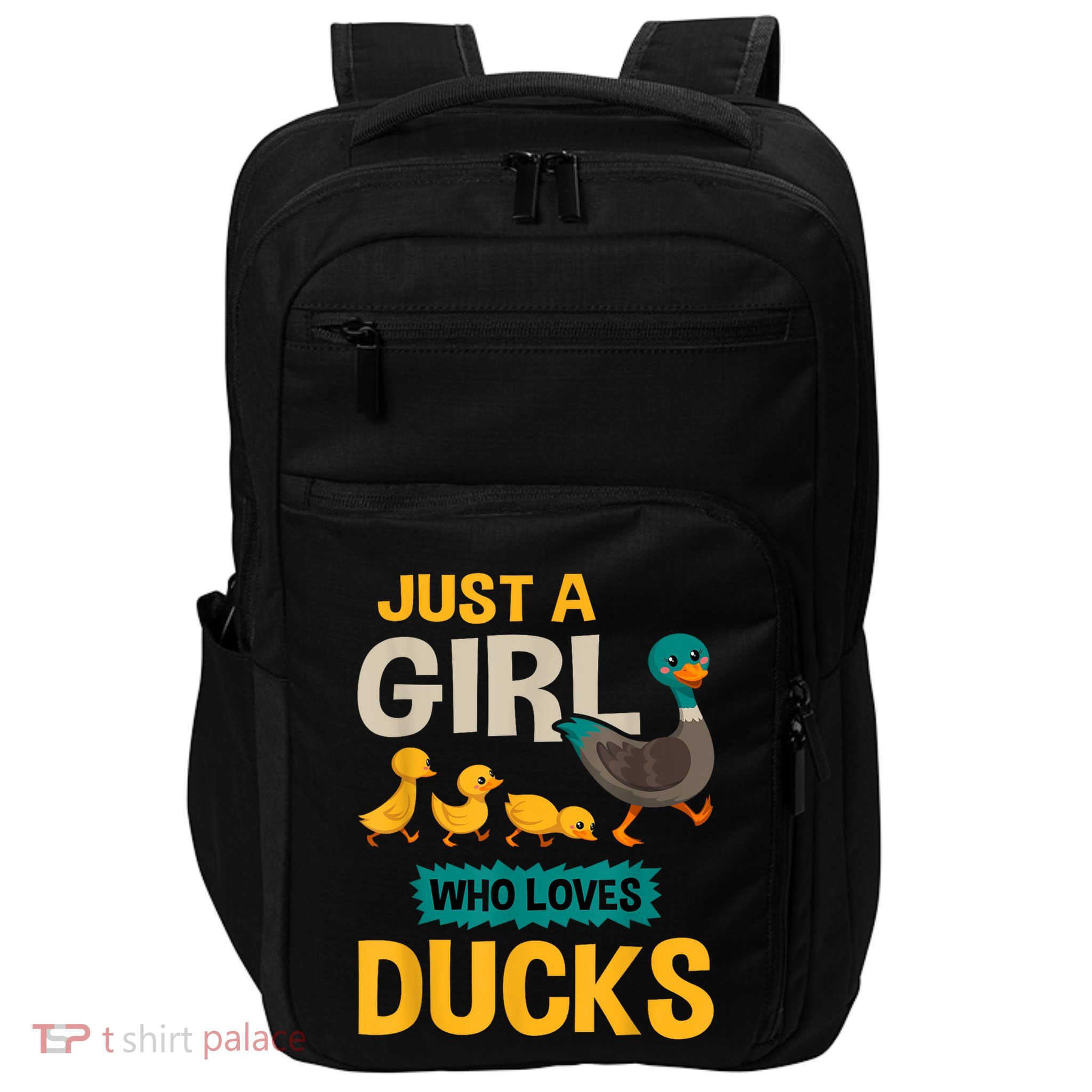 Just A Girl Who Loves Ducks Funny Duck Lover Impact Tech Backpack