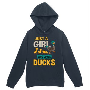 Just A Girl Who Loves Ducks Funny Duck Lover Urban Pullover Hoodie