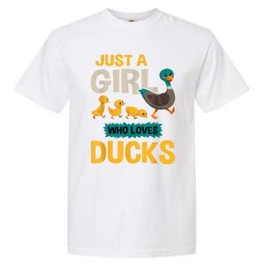 Just A Girl Who Loves Ducks Funny Duck Lover Garment-Dyed Heavyweight T-Shirt