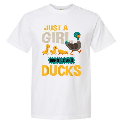 Just A Girl Who Loves Ducks Funny Duck Lover Garment-Dyed Heavyweight T-Shirt