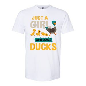 Just A Girl Who Loves Ducks Funny Duck Lover Softstyle CVC T-Shirt