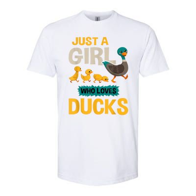 Just A Girl Who Loves Ducks Funny Duck Lover Softstyle® CVC T-Shirt