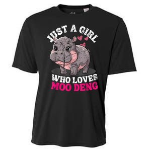 Just A Girl Who Loves Moo Deng Cooling Performance Crew T-Shirt