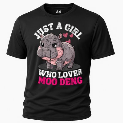 Just A Girl Who Loves Moo Deng Cooling Performance Crew T-Shirt