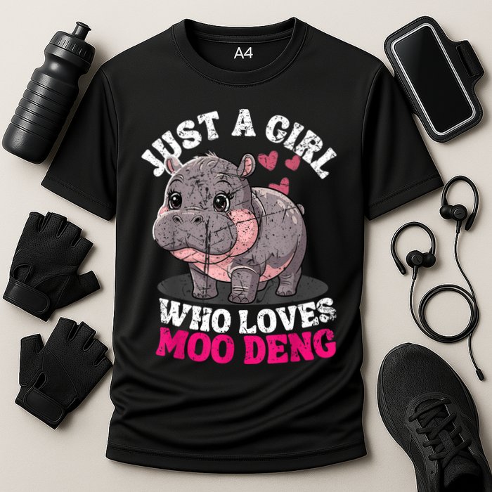 Just A Girl Who Loves Moo Deng Performance Shirt