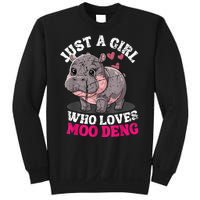 Just A Girl Who Loves Moo Deng Sweatshirt