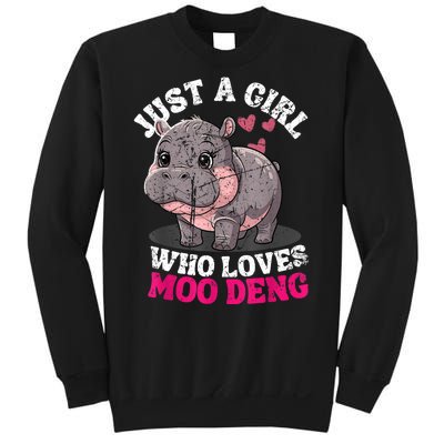 Just A Girl Who Loves Moo Deng Sweatshirt