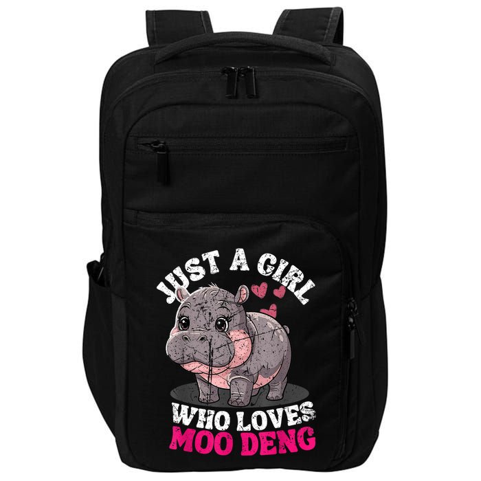Just A Girl Who Loves Moo Deng Impact Tech Backpack